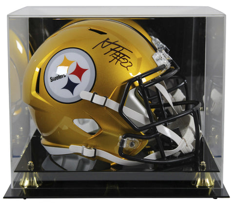 Steelers Najee Harris Signed Flash F/S Speed Rep Helmet w/ Case Fanatics COA