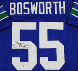 Brian Bosworth Autographed Blue Pro Style Jersey - Beckett W Auth *LM5