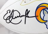 Eric Dickerson Autographed Los Angeles Rams Logo Football w/ HOF-Beckett W Holo