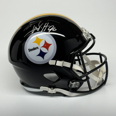 T.J. Watt Autographed Signed Pittsburgh Steelers FS Replica Helmet Beckett