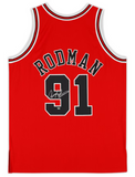 Dennis Rodman Autographed Bulls Finals Patch Authentic Jersey Fanatics