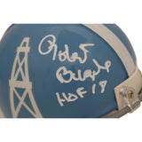 Robert Brazile Signed Houston Oilers TB 60-62 VSR4 Mini Helmet HOF JSA 46035