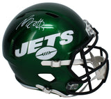 Davante Adams Autographed New York Jets Throwback Full Size Speed Helmet Beckett