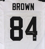 PITTSBURGH STEELERS ANTONIO BROWN AUTOGRAPHED WHITE JERSEY BECKETT BAS 129841