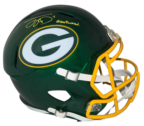 JAYDEN REED SIGNED GREEN BAY PACKERS FLASH FULL SIZE SPEED HELMET BECKETT