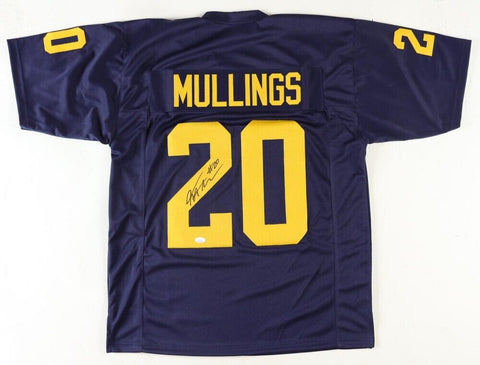 Kalel Mullings Signed Michigan Wolverines Jersey (JSA COA) 23 National Champ R.B