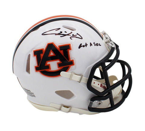 Chris Davis Jr. Signed Auburn Tigers Speed NCAA Mini Helmet w/ "Got a Sec" Inscr