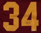 Ricky Ervins Signed USC Trojans Jersey (Beckett COA) Super Bowl Champion (XXVI)