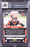 Tee Higgins Signed 2020 Panini Prizm Black #10 Rookie Card Auto 10! BAS Slabbed