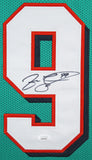 Jason Taylor Authentic Signed Teal Pro Style Framed Jersey Autographed JSA Wit