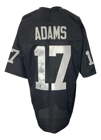 Davante Adams Oakland Signed Black Football Jersey BAS ITP