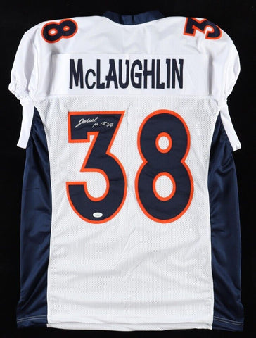 Jaleel McLaughlin Signed Denver Broncos Jersey (JSA COA) Ex Youngstown State R.B