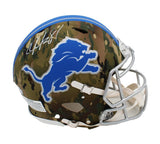 Calvin Johnson Signed Detroit Lions Speed Authentic Camo NFL Helmet