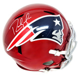 Randy Moss New England Patriots Signed Riddell Flash Speed Replica Helmet BAS