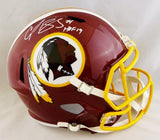 Champ Bailey Autographed Redskins F/S Speed Helmet W/ HOF- JSA W Auth *White