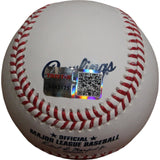 Larry Walker Autographed/Signed Colorado Rockies OML Baseball TRI 47369