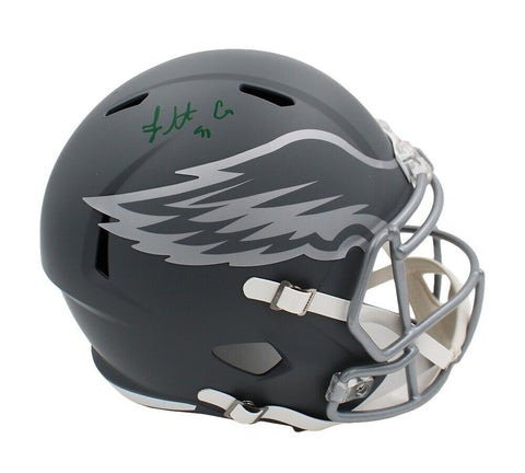 Fletcher Cox Signed Philadelphia Eagles Speed Full Size Slate NFL Helmet