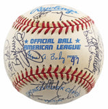 1997 A's (32) Giambi, Howe, Spiezio, Grieve +28 Signed Oal Baseball BAS #AC01907
