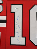 FRAMED CHICAGO BLACKHAWKS MICHEL GOULET AUTOGRAPHED SIGNED JERSEY BECKETT COA