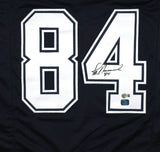 Jay Novacek Autographed Blue Pro Style Jersey - Beckett W Hologram *Black