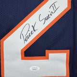 Framed Autographed/Signed Patrick Surtain II 35x39 Denver Blue Jersey JSA COA #2