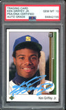 1989 Upper Deck #1 Ken Griffey Jr. RC Rookie Blue Ink PSA/DNA Auto GEM MINT 10