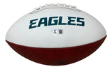 Brian Westbrook Signed Philadelphia Eagles Logo Football BAS