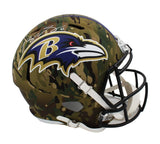 Roquan Smith Signed Baltimore Ravens Speed Full Size Camo NFL Helmet