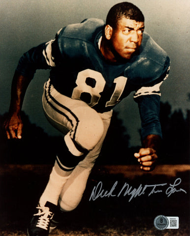 Dick Night Train Lane Signed Detroit Lions 8x10 Photo Beckett 45760