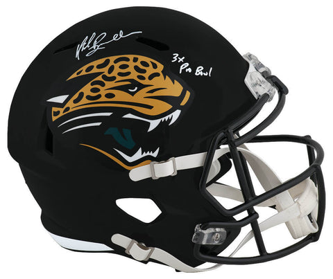 Mark Brunell Signed Jaguars T/B Riddell Full Size Rep Helmet w/Pro Bowl (SS COA)