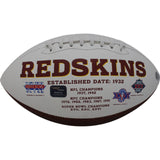 Chris Cooley Autographed/Signed Washington Redskins Logo Football Beckett 48024