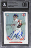 Red Sox Michael Kopech Authentic Signed 2014 Bowman Draft #DP29 RC Card BAS Slab