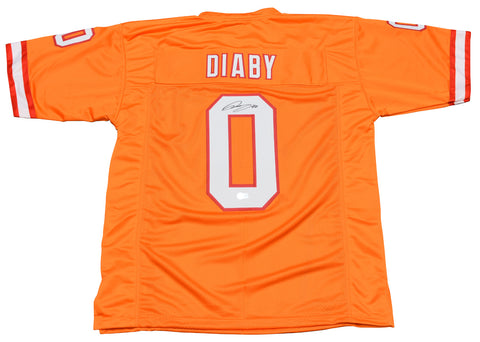 YAYA DIABY AUTOGRAPHED TAMPA BAY BUCCANEERS BUCS #0 ORANGE JERSEY BECKETT