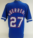 Vladimir Guerrero Signed Rangers Throwback Dallas Jersey (Beckett Hologram)