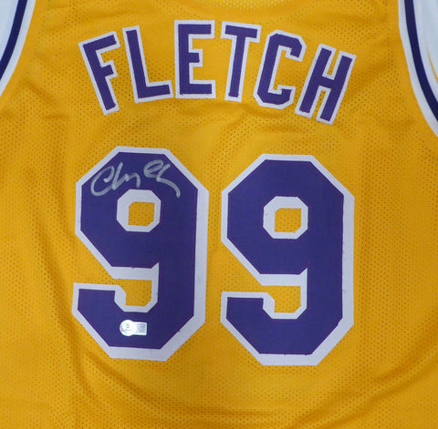 Fletch Chevy Chase Autographed Signed Yellow Jersey Beckett BAS QR #2W080739