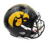 Tyler Goodson Signed Iowa Hawkeyes Speed Full Size NCAA Helmet-Go Hawks