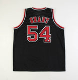 Horace Grant Signed Chicago Bulls Black Jersey (Beckett) 4xNBA Champ / Forward