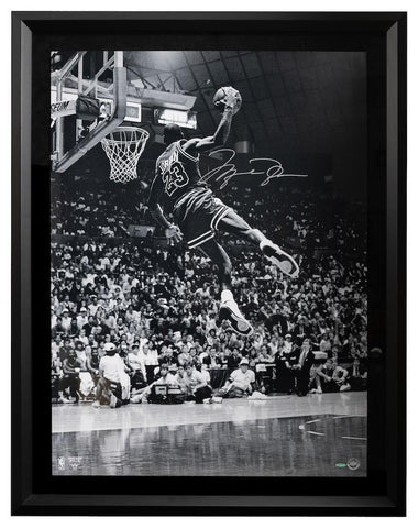 MICHAEL JORDAN Autographed Bulls "Frozen In Time" 30 x 40 Framed Photograph UDA