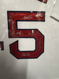 2004 Boston Red Sox Team Signed Autographed Jersey Framed to 32x40 NEP