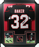 BUDDA BAKER (Cardinals black TOWER) Signed Autographed Framed Jersey JSA