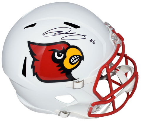 YAYA DIABY AUTOGRAPHED LOUISVILLE CARDINALS FULL SIZE SPEED HELMET BECKETT