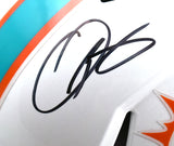 Beckham Jr. Waddle Tyreek Hill Signed Dolphins F/S Speed Helmet - Beckett W Holo