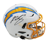 Ladd McConkey Signed Los Angeles Chargers Speed Flex Authentic NFL Helmet