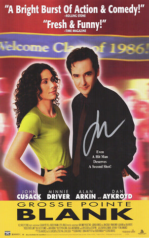 JOHN CUSACK Signed 'Grosse Pointe Blank' 11x17 Movie Poster - SCHWARTZ