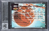 Magic Shaquille O'Neal Signed 1992 Stadium Club #201 RC Card Auto 10! BAS Slab 2