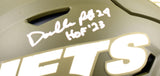 Darrelle Revis Signed Jets F/S Salute to Service Speed Flex Helmet w/HOF-Beckett