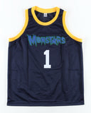 Muggsy Bogues Signed "Space Jam" "Monstars" Jersey (PSA COA) Warner Bros Movie