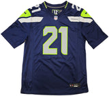 SEAHAWKS DEVON WITHERSPOON AUTOGRAPHED BLUE NIKE JERSEY SIZE L MCS HOLO 229507