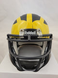 AIDAN HUTCHINSON SIGNED MICHIGAN WOLVERINES SPEED MINI HELMET BECKETT QR