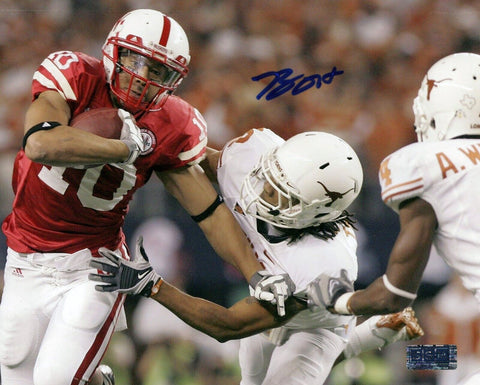 ROY HELU JR AUTOGRAPHED SIGNED NEBRASKA CORNHUSKERS VS TEXAS 8x10 PHOTO COA